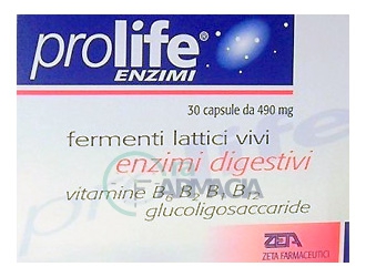 Prolife Enzimi Integratore Alimentare di Fermenti Lattici 30 Capsule