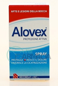 Alovex Linea Protezione Orale Spray Lenitivo Lesioni Mucosa Orale 15 ml