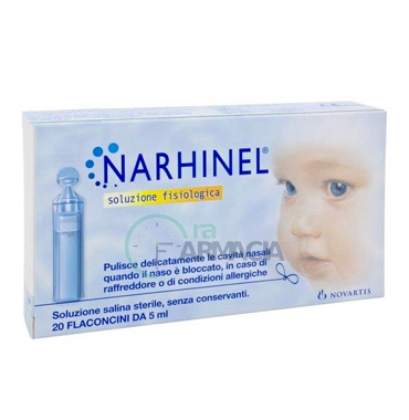 Narhinel Linea Pulizia Salute del Naso Soluzione Fisiologica 20 Flaconcini 5 ml