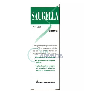Saugella Linea Attiva Verde Gel Idratante Lubrificante Intimo Delicato 30 ml