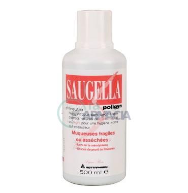 Saugella Linea Poligyn Rosa Dermoliquido Detergente Intimo Delicato 500 ml