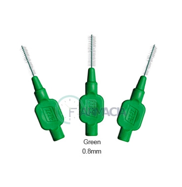 TePe Linea Cura Dentale Quotidiana 6 Scovolini Interdentali 0,8 Colore Verde