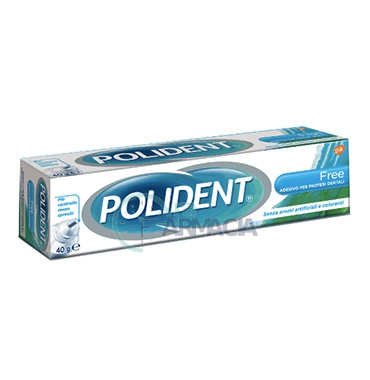 Polident Linea Protesi Dentali Free Crema Adesiva Protettiva senza Zinco 40 g