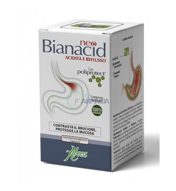 Aboca Linea Dispositivi Medici neo Bianacid Integratore Alimentare 14 Compresse