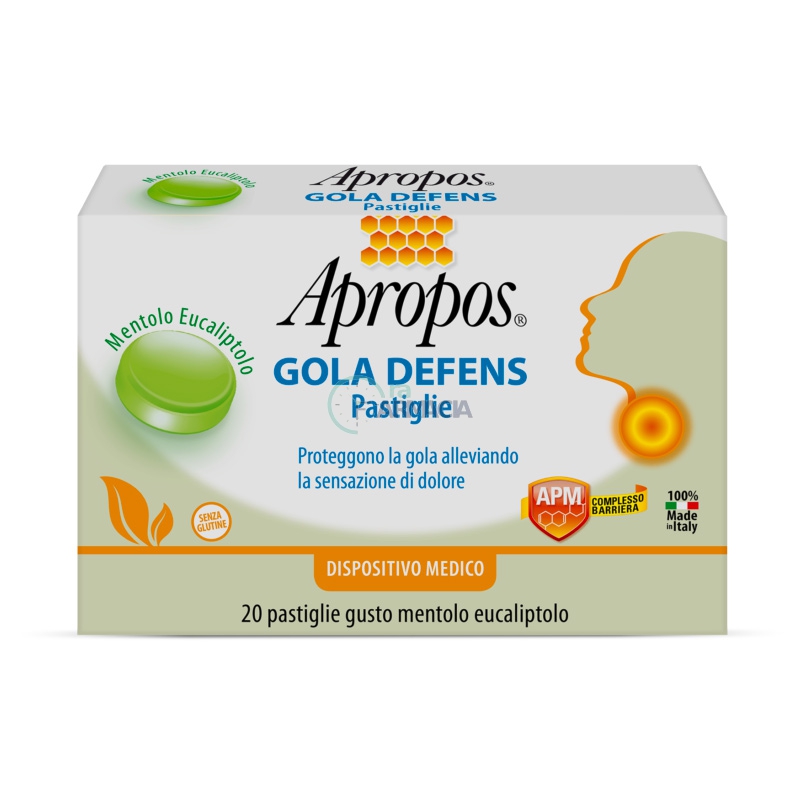 Apropos Linea Gola Defens 20 Pastiglie alla Propoli Gusto Menta Eucalipto
