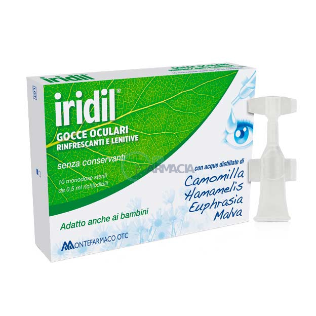 Montefarmaco Linea Dispositivi Medici Oftalmici Iridil� Gocce Oculari 10x0,5 ml